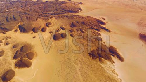 4k奇特地貌火星表面航拍