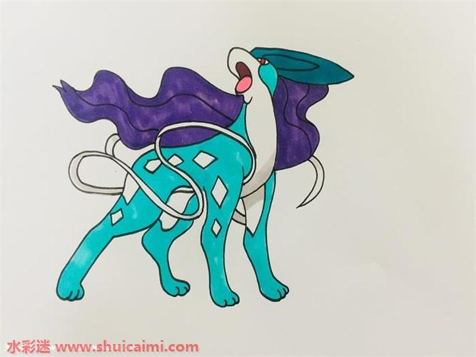 神奇宝贝水君简笔画步骤图解一步步教你水君简笔画怎么画