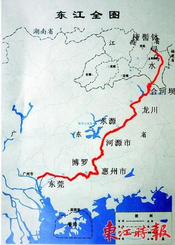 东江源头位于江西省寻乌县三标乡