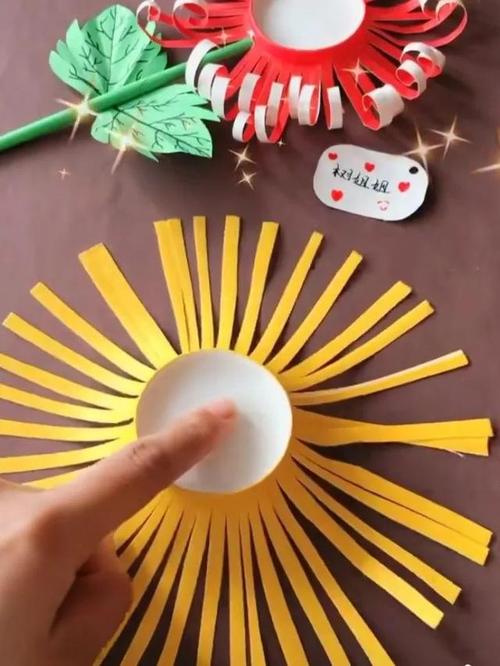 幼儿园清明节主题手工:折枝"菊花"寄思念