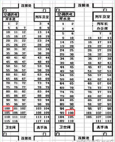 z69火车定员多少人100号在什么位置呢