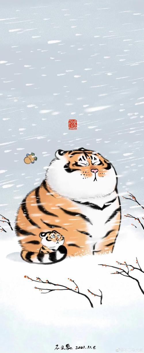 中二大叔靠画养膘的老虎圈粉112万笔下凶猛胖虎萌翻众人