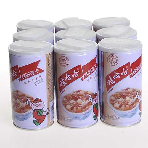 上面的多为肉类和水果类,其实八宝粥也算是罐头吧,小时候就觉得里面
