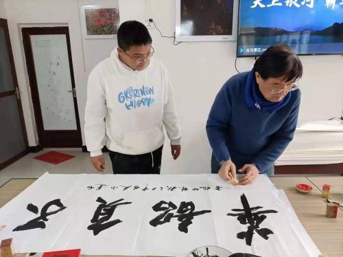 一一湖北天翼书画家协会书画家走进蕲春县大同乡金沟村