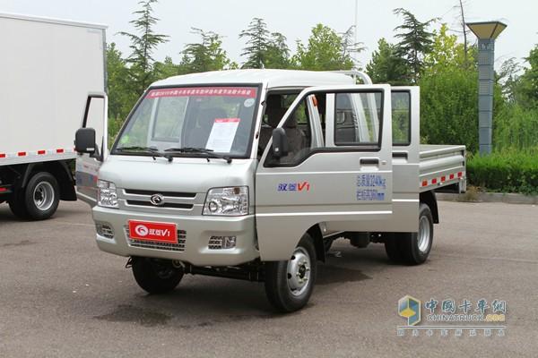 时代汽车 驭菱v1 双排平板 载货车