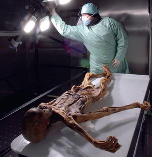 组图:实拍全球罕见冰冻木乃伊