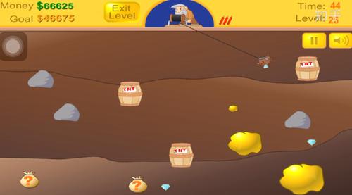 手机上也可以玩黄金矿工了!钓猪也不钓你