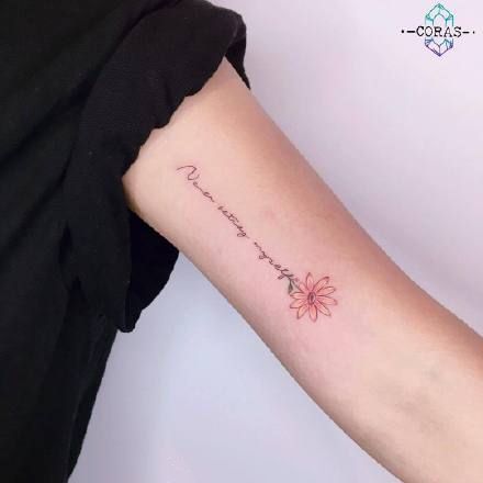 17张女生唯美小清新简约水彩纹身图案(11/17)