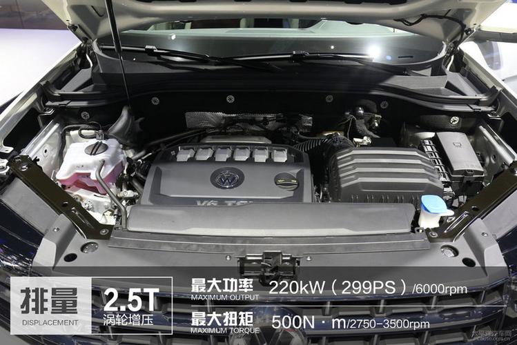 4三大件对比回顶部 三大件对比 大众途昂发动机 2.5t排量的v6和2.