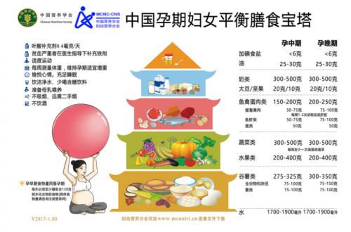美好蕴育最全图解孕妇孕期营养宝塔图