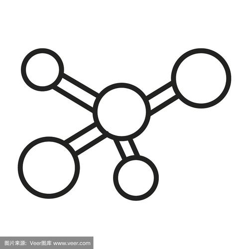 分子,无人,绘画插图,科学,卡通