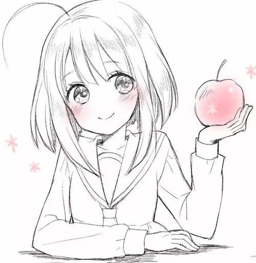 q版教程:二次元动漫人物简笔画图片._铅笔画