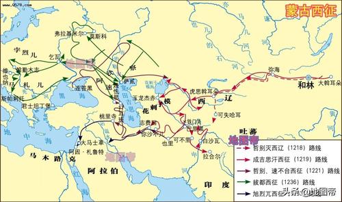 钓鱼城之战,蒙古帝国西征,元朝简史(11幅地图)