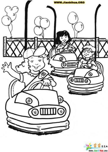 幼儿简笔画游乐园