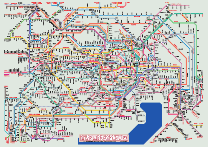 【日本铁路路线图】首都范围铁路路线图_201003