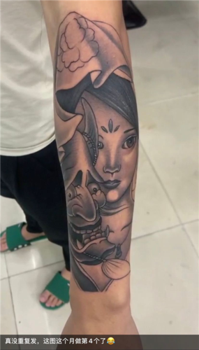 胳膊纹身_石狮阿修罗纹身_金泉网