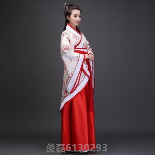 女童时尚公主宋朝套装白色礼仪改良古装端庄京拖尾戏服中国夏汉服