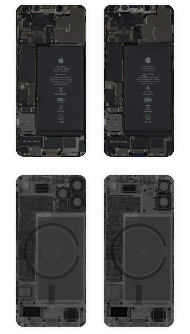iphone 12/12pro高清内部结构图