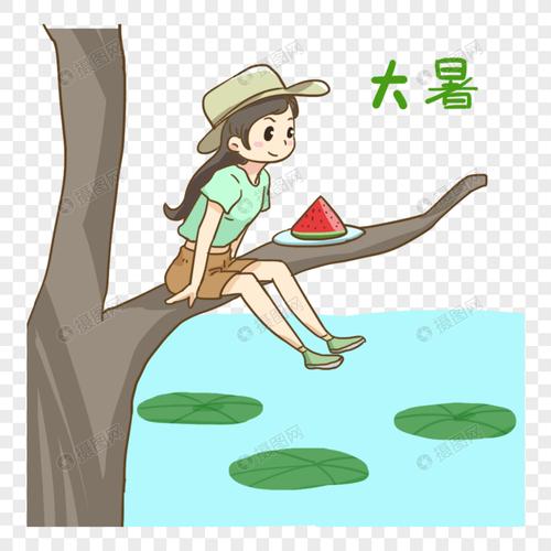 树上乘凉的女孩元素素材下载-正版素材401453341-摄