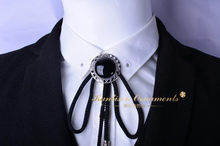 欧美领绳波洛领带潮男bolo tie项链