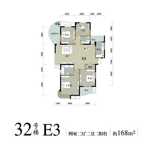 文鼎苑168方户型