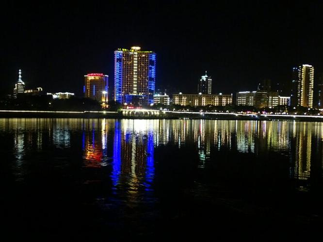 永安燕江河夜景