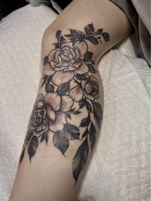 女小腿纹身图案大全