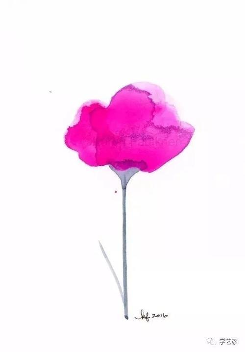 简单易学的水彩花卉,这样画也很美!
