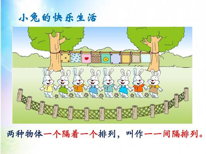 新苏教版三年级上册间隔排列ppt