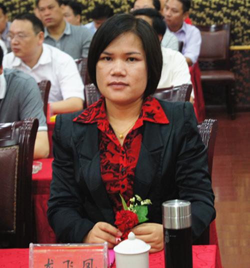 县委副书记,县人民政府县长龙飞凤.(管鑫沂/摄)