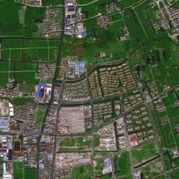 菊园新区卫星地图 - 上海市嘉定区菊园新区地图浏览