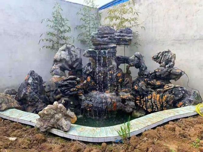 园林假山灵璧石假山施工技术探究
