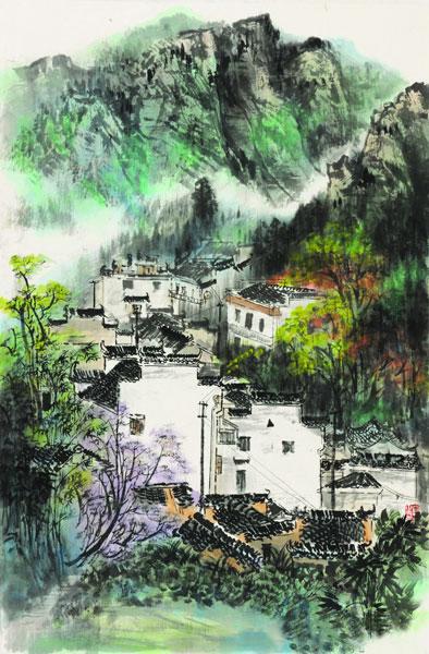 "走进自然"顾大明青绿山水画艺术展