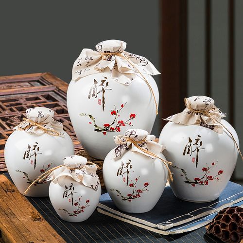 酒瓶古风白酒小酒坛子酒坛封存装密陶瓷家用家用酒壶