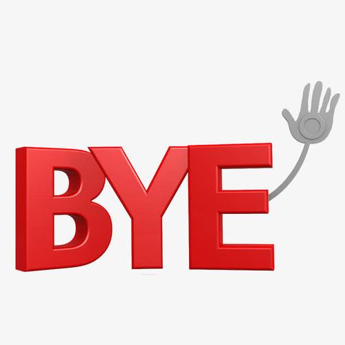 再见,byebye,装饰,单词,教育,卡通手绘, 文字