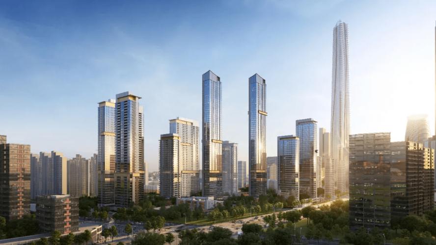 华润也突破建筑高度上限,规划出2栋190米超高层,4栋100~140米和3栋100