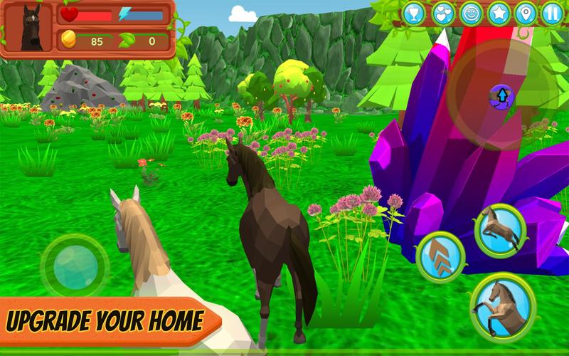 马家族动物模拟器3d游戏下载-horse family animal  3