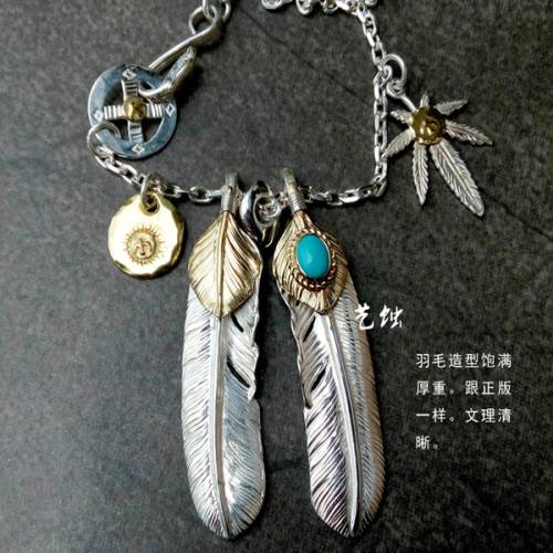 高桥吾郎风格goro&"039;s上金松石羽毛goros余文乐