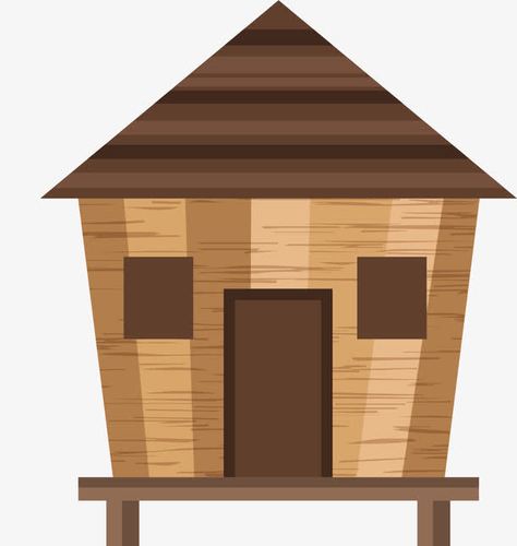 卡通森林小木屋