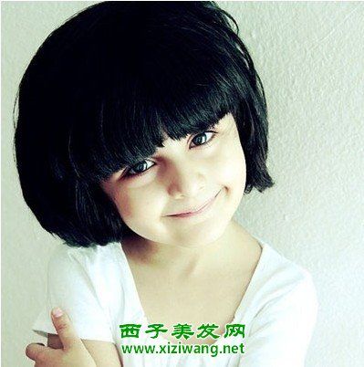 design 3岁女儿童短发型图片4_儿童发型_西子美发网 一周岁女宝宝发型