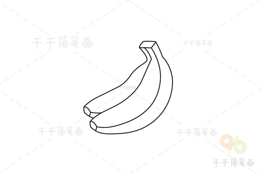各种香蕉简笔画的画法图片教程大全