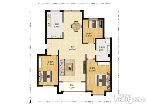 新都心 改善型大套三 元宝户型 近地铁和商超方便