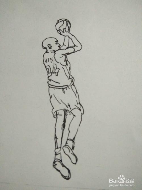 篮球运动员简笔画图片(卡通人物篇)