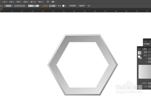 ai怎么画六边形并添加立体感?