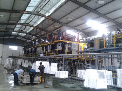 福建福清客户生产案例_泡沫机械_泡塑机械_泡沫箱设备_epp成型机_eps