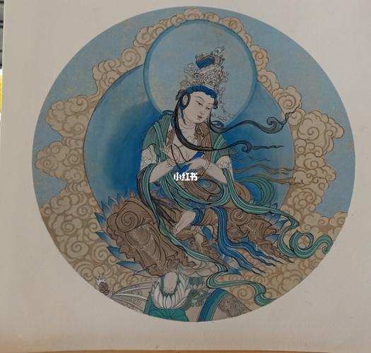 菩萨_工笔画_敦煌_壁画_文化_绘画