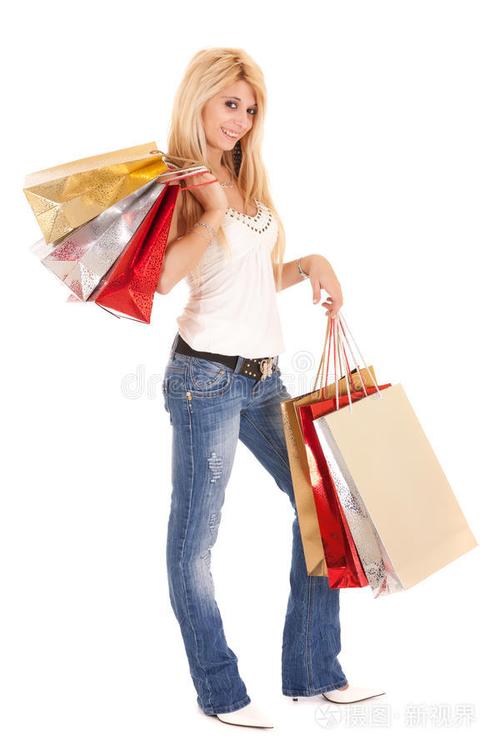 拎着购物袋的女人照片-正版商用图片0kdfs8-摄图新视界