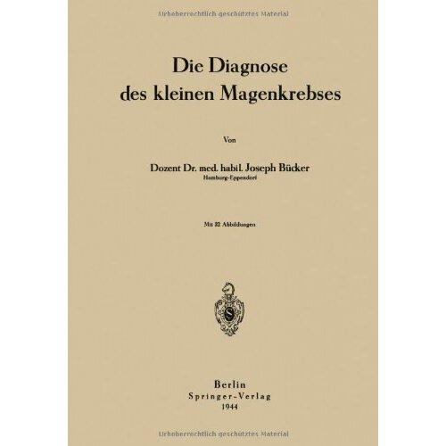 【预订】die diagnose des kleinen magenkrebses 9783642895876