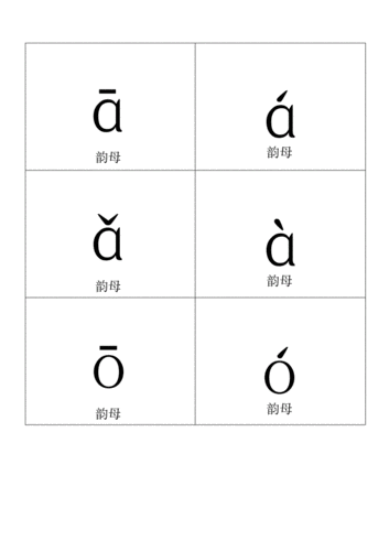 拼音卡片a版本可直接打印经典版.pdf