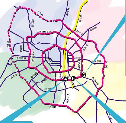 昆明轨道施工:二环6个立交周边停车场